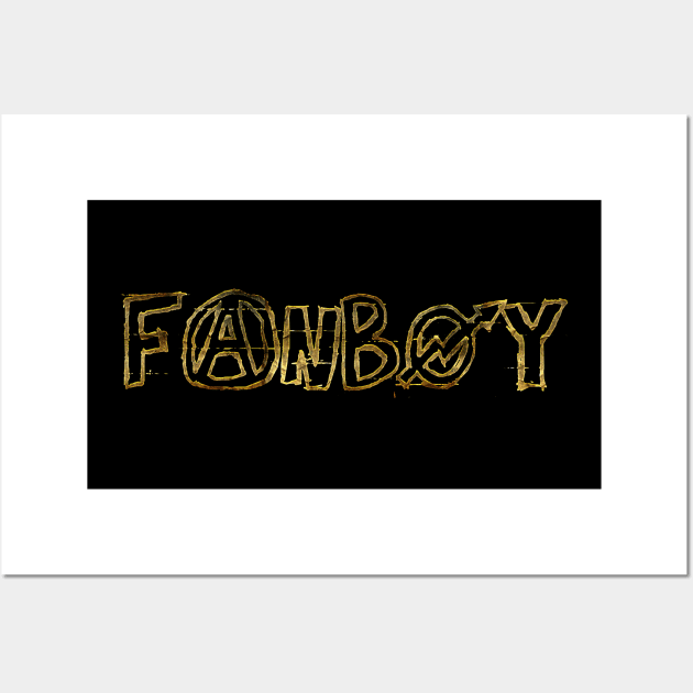 Fanboy (gold) Wall Art by Sinmara